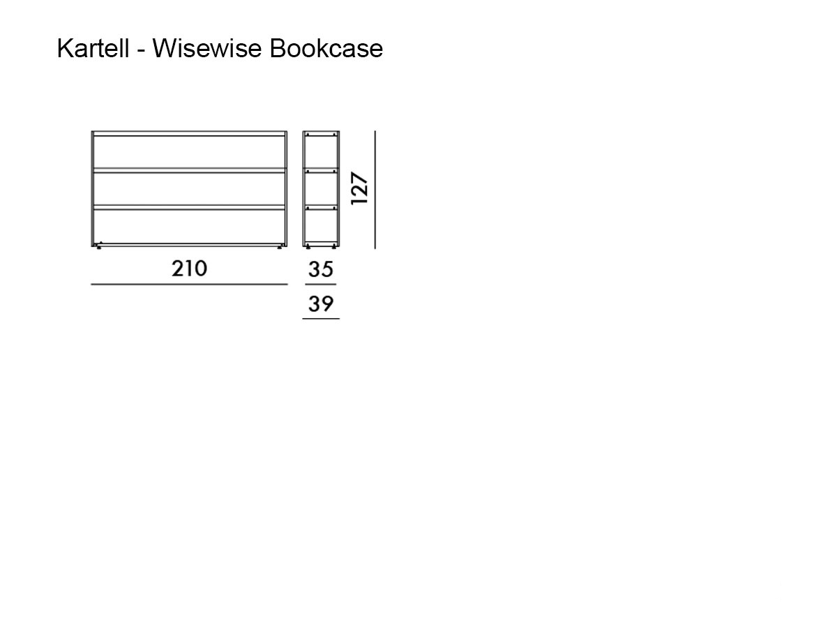 Kartell Wisewise Bookcase