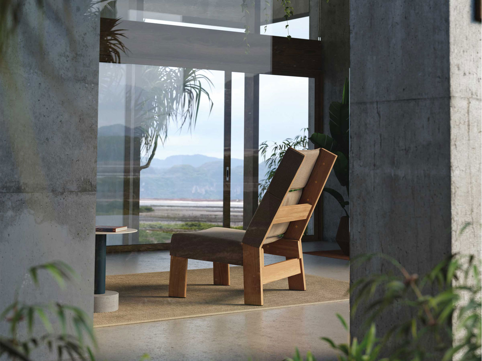 Kettal Band Armchair Club Teak