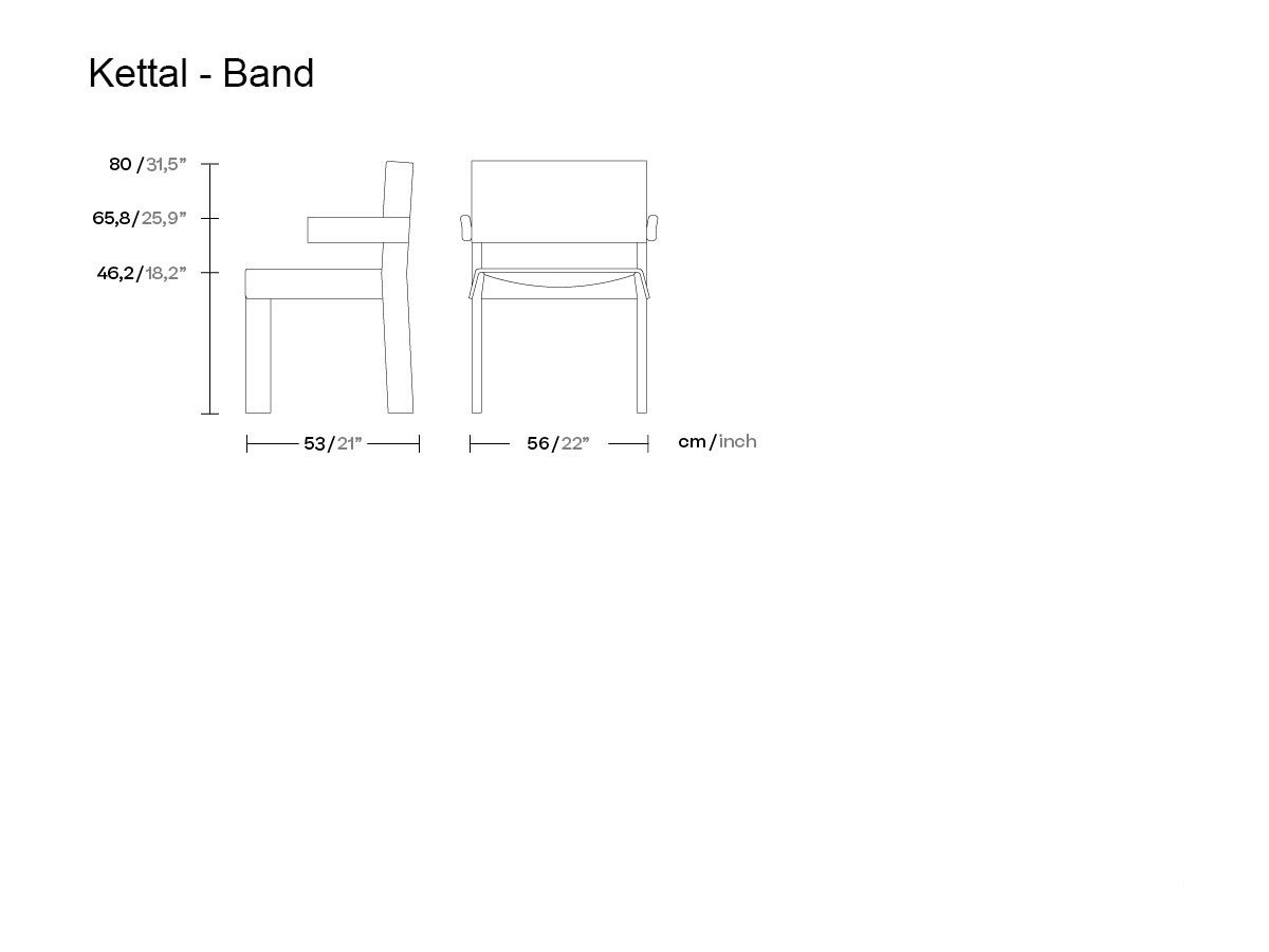 Kettal Band Armchair Aluminium
