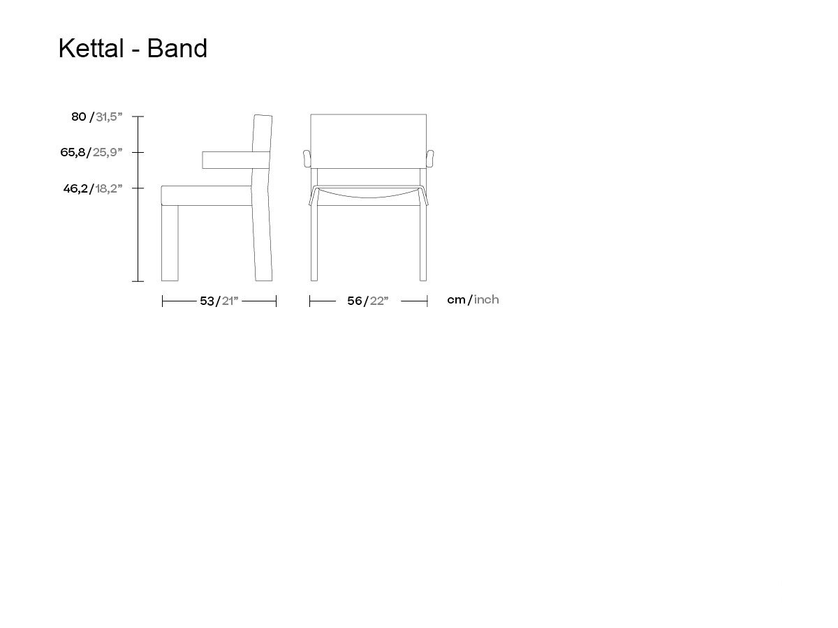 Kettal Band Armchair Teak