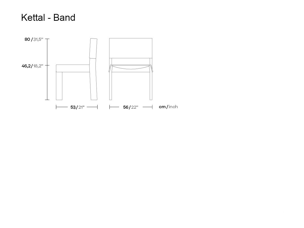 Kettal Band Chair Aluminium