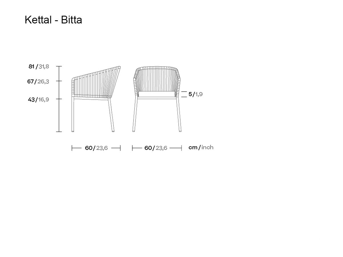 Kettal Dining Chair Bitta