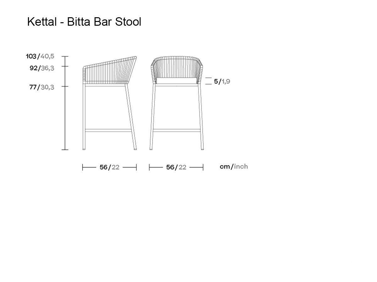 Kettal Bitta Bar Stool