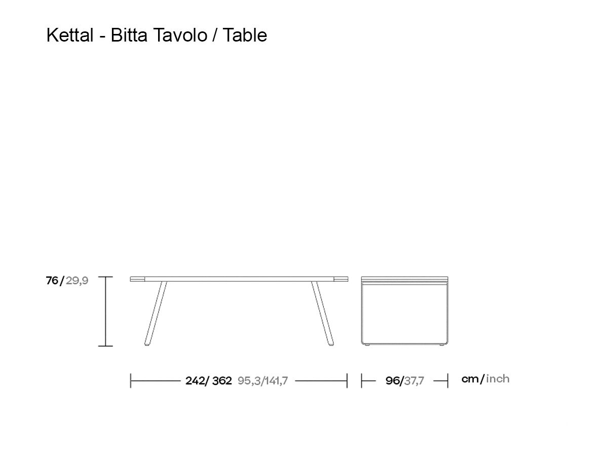 Kettal Bitta Extendable Table