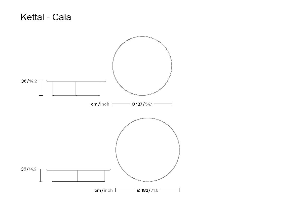 Kettal Cala Centre Teak Base