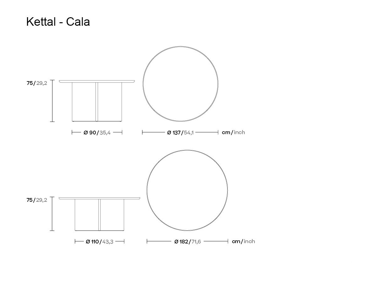 Kettal Cala Dining Table Teak Base