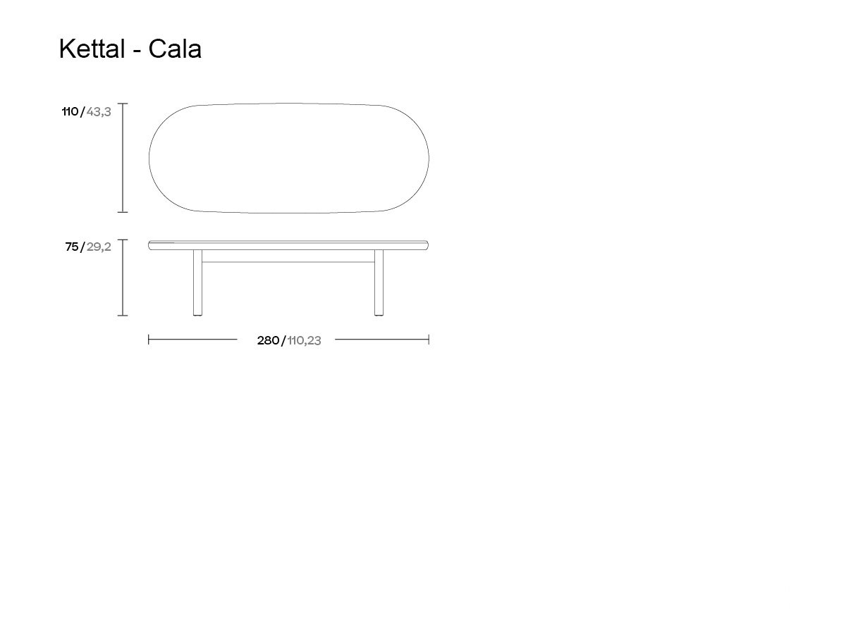 Kettal Cala Rectangular Dining Table