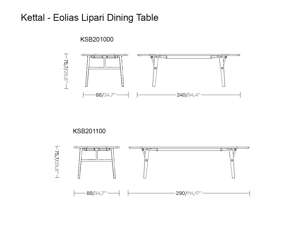 Kettal Eolias Lipari Outdoor Dining Table