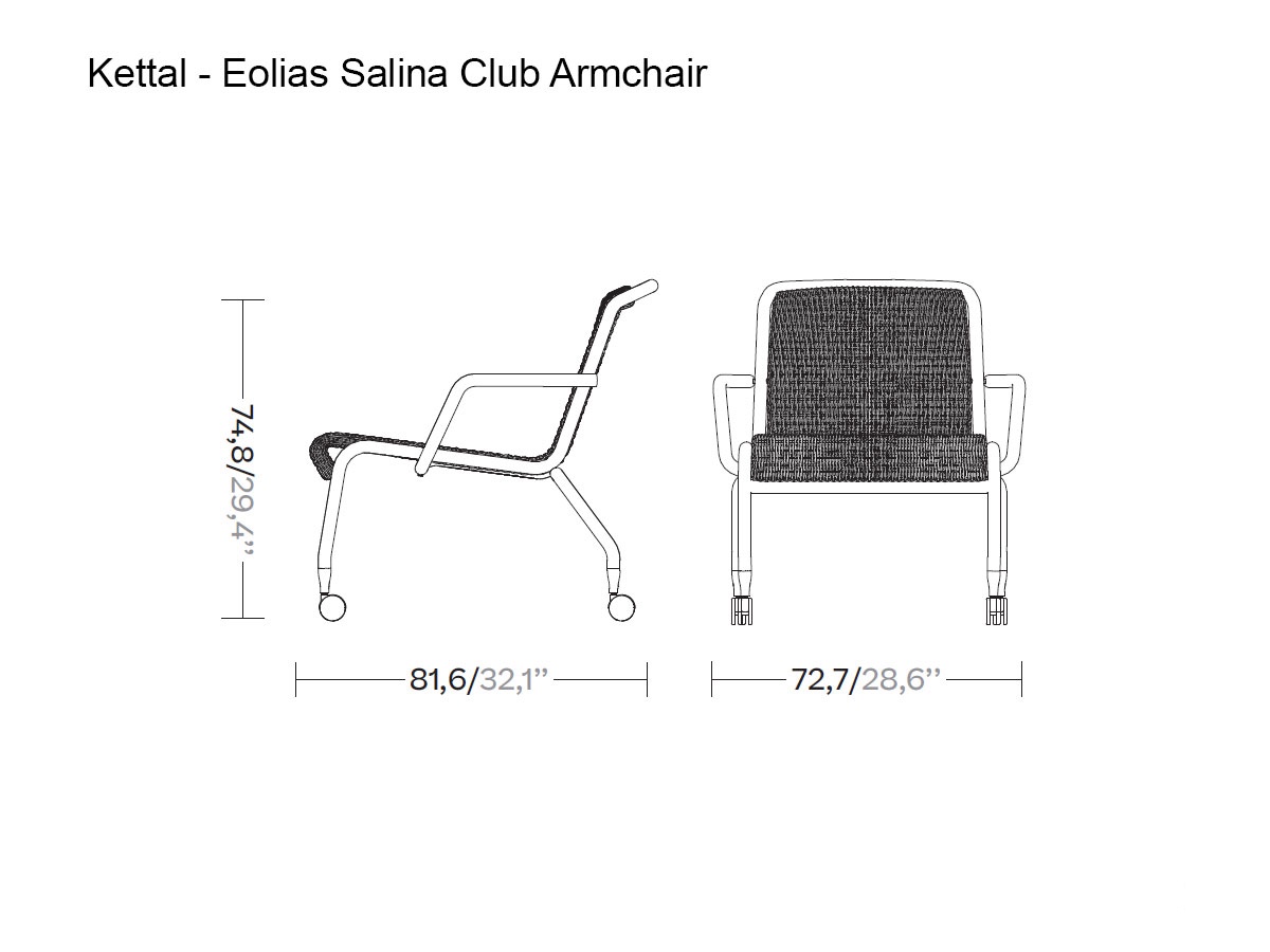 Kettal Eolias Salina Club Armchair