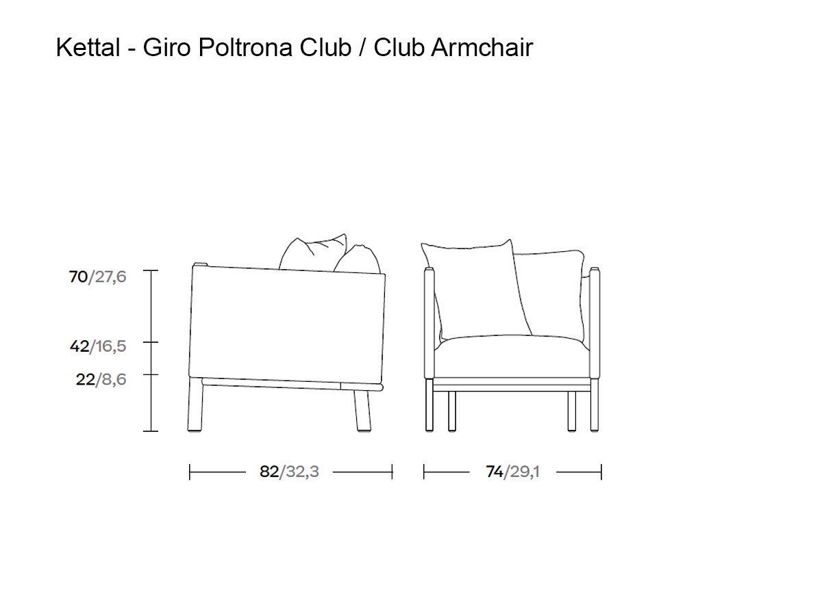 Kettal Giro Club Armchair