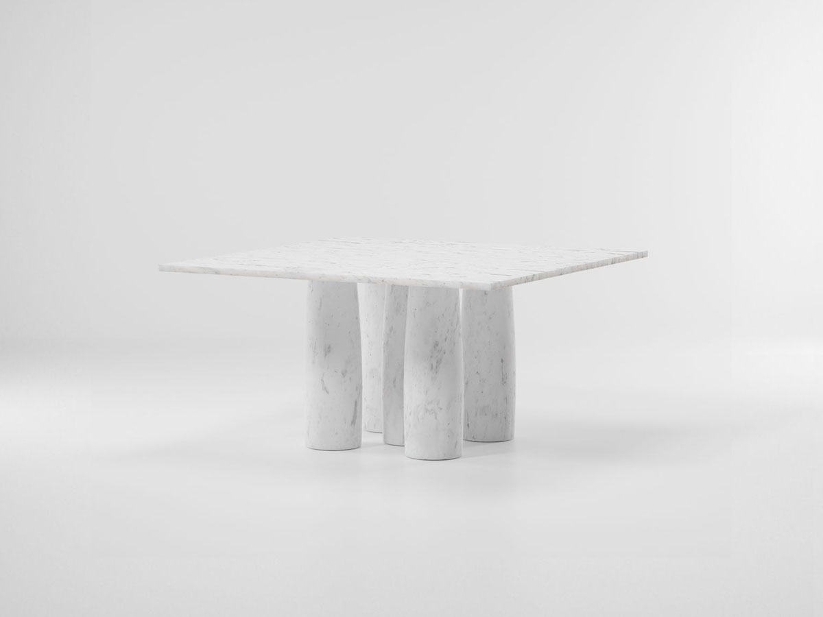 Kettal Il Colonnato Square Table 5 Legs