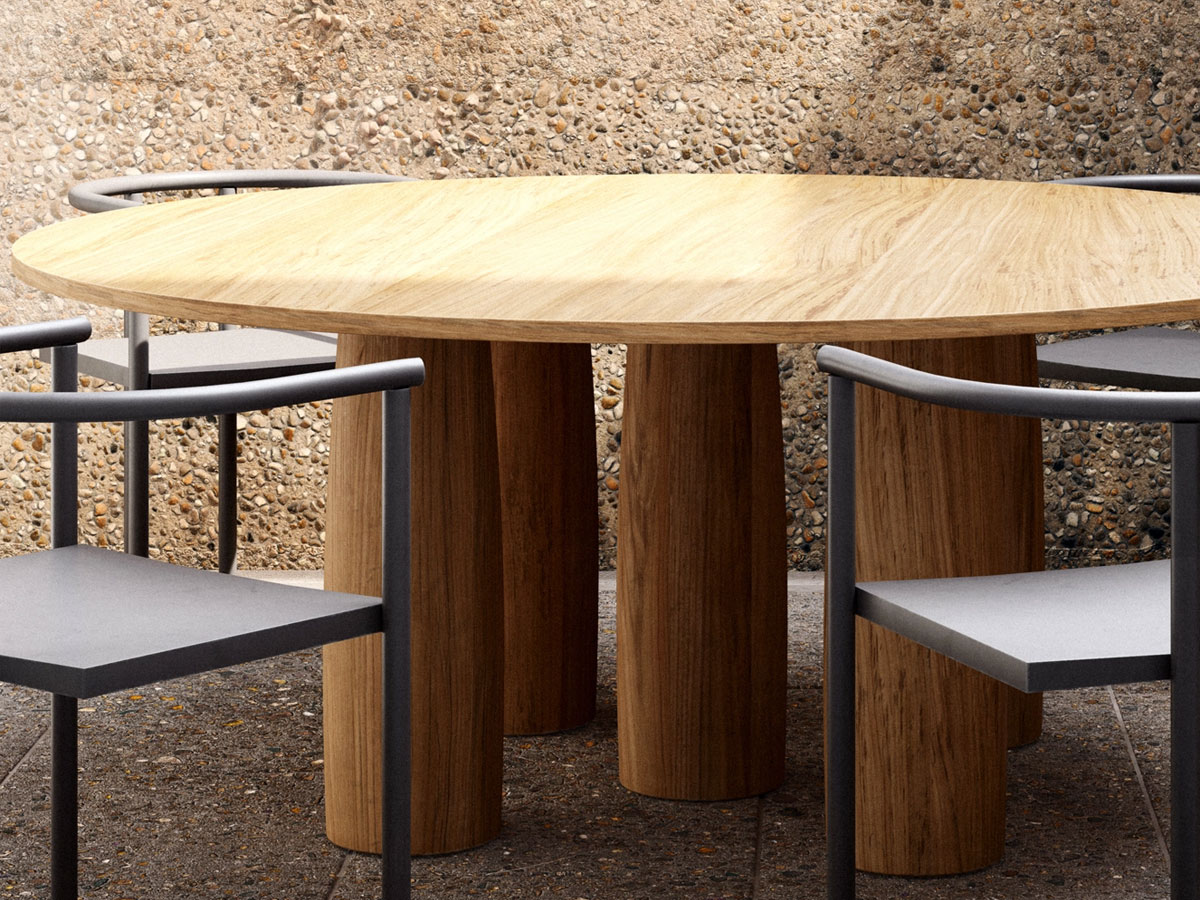 Kettal Il Colonnato Square Table 5 Legs