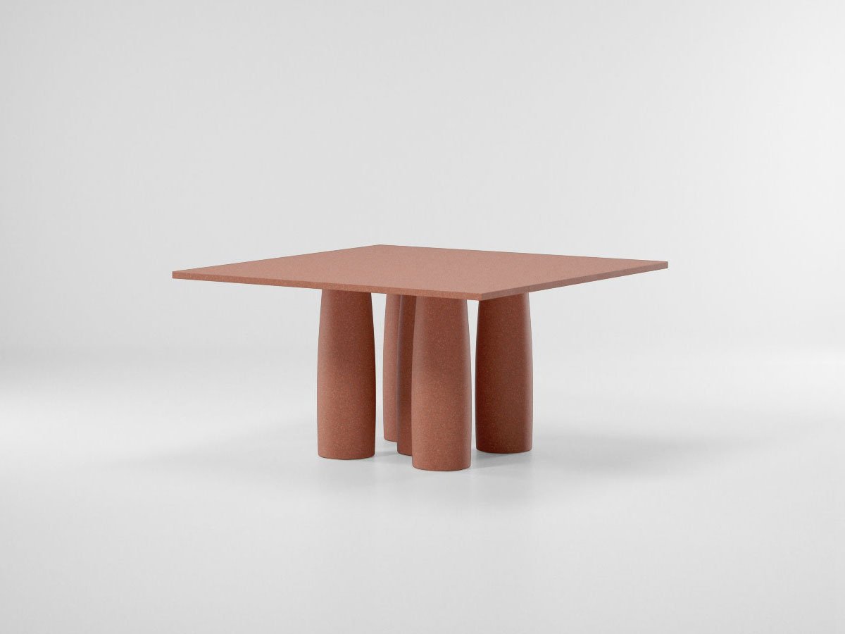 Kettal Il Colonnato Square Table 5 Legs