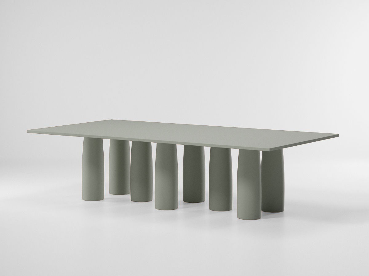Kettal Il Colonnato Rectangular Table 8 Legs