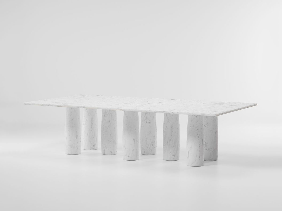 Kettal Il Colonnato Rectangular Table 8 Legs