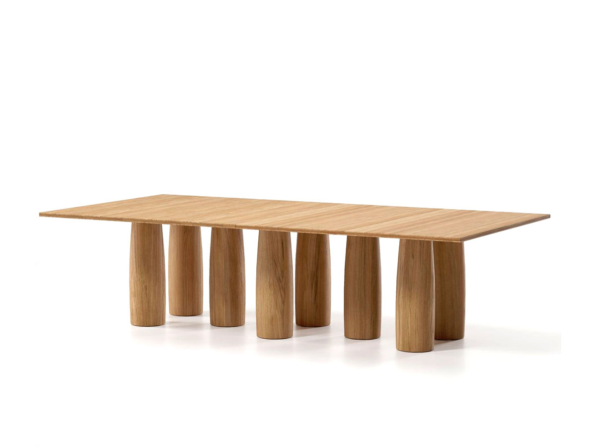 Kettal Il Colonnato Rectangular Table 8 Legs