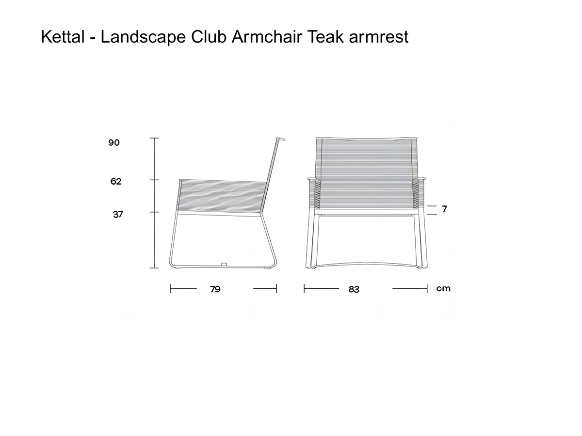 Kettal Landscape Club Chair With Armrests