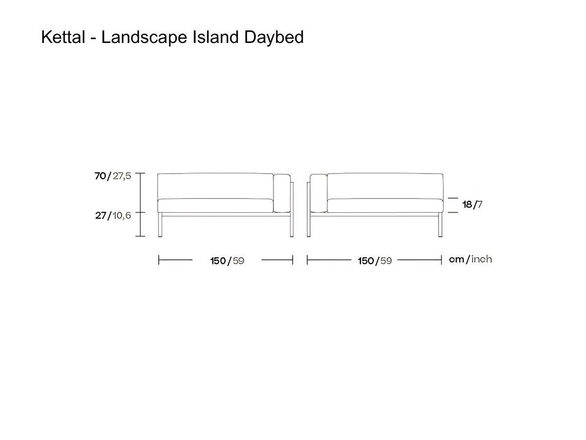 Kettal Landscape Island Daybed