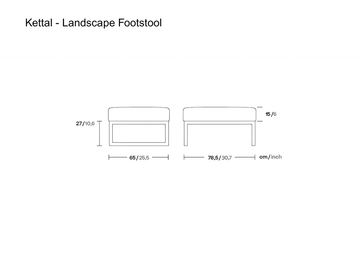 Kettal Landscape Footstool