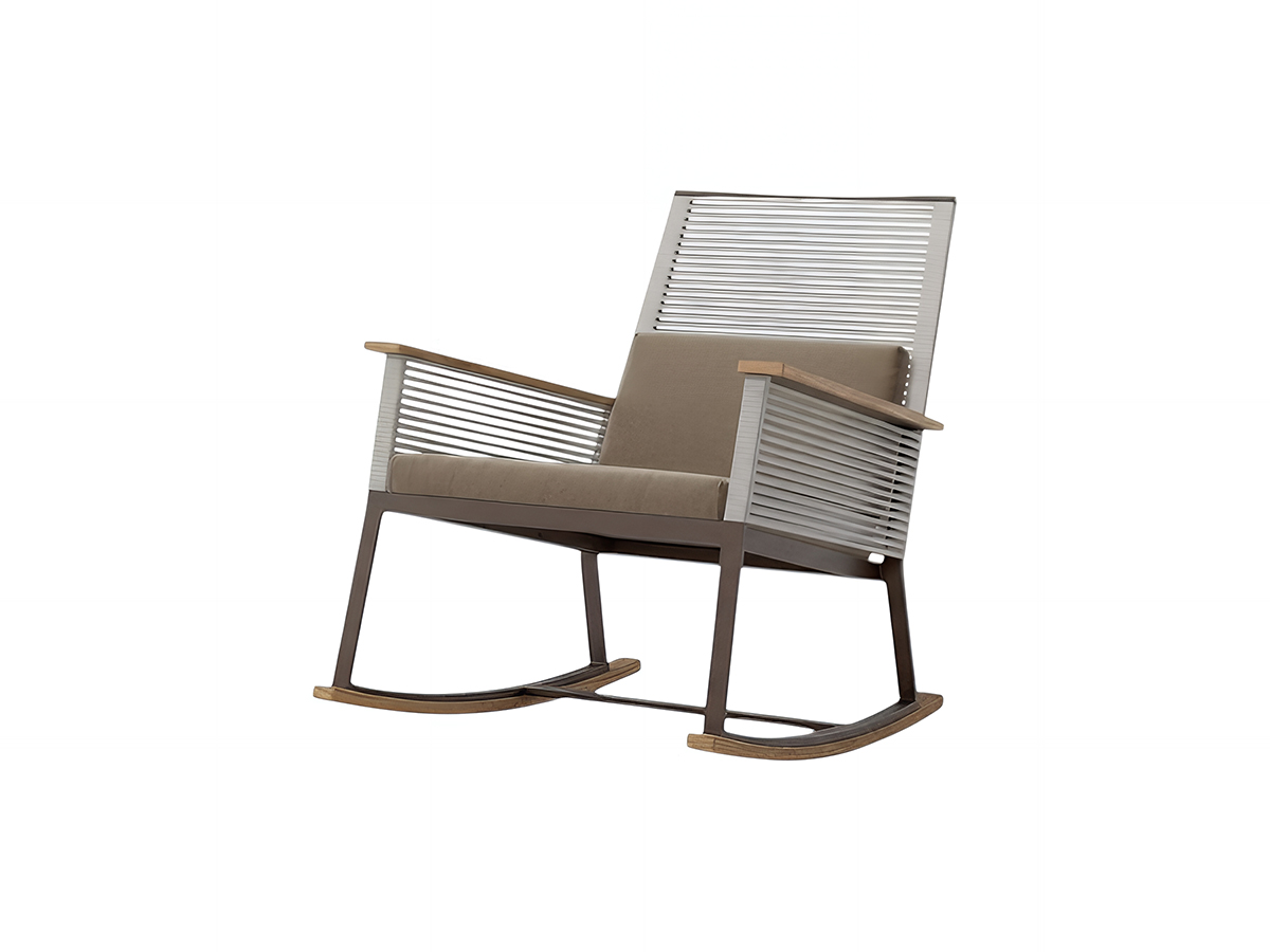 Kettal Landscape Rocking Chair With Armrest