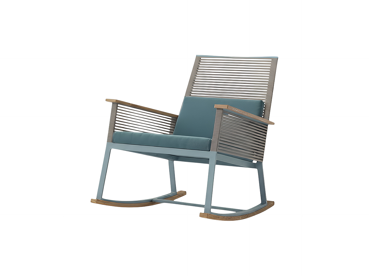 Kettal Landscape Rocking Chair With Armrest