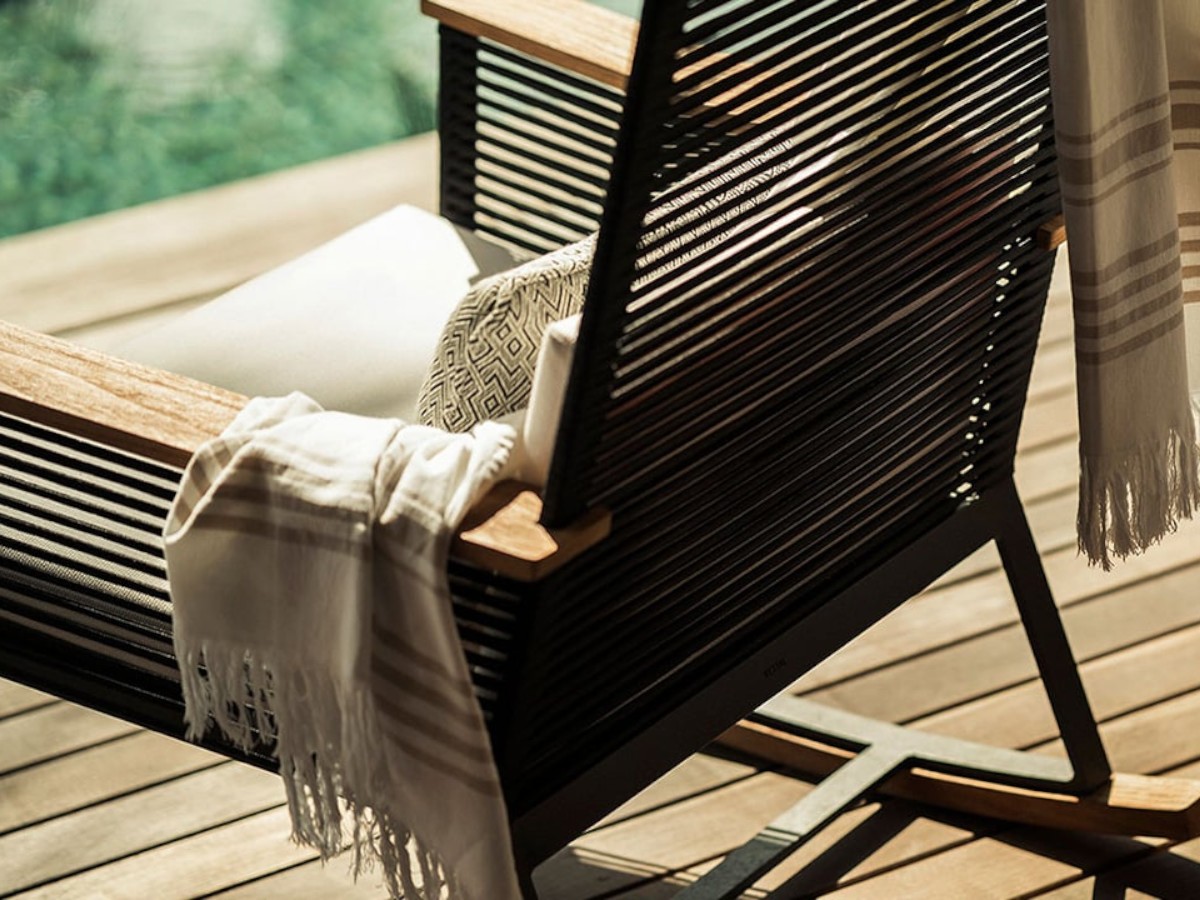 Kettal Landscape Rocking Chair With Armrest