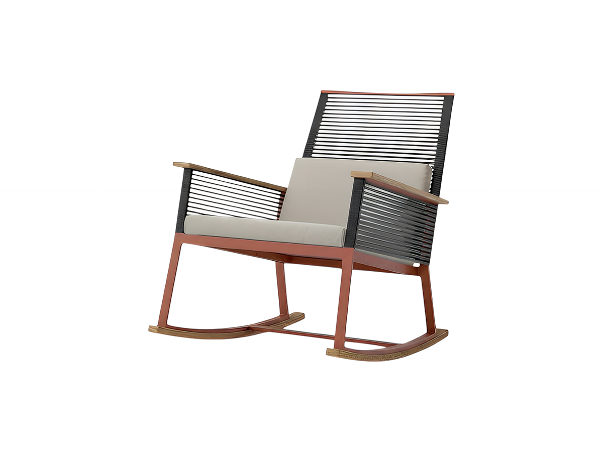 Kettal Landscape Rocking Chair With Armrest