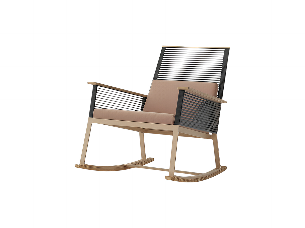 Kettal Landscape Rocking Chair With Armrest
