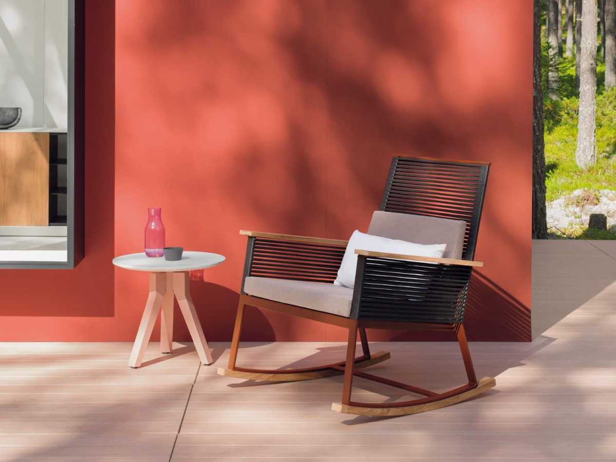 Kettal Landscape Rocking Chair With Armrest