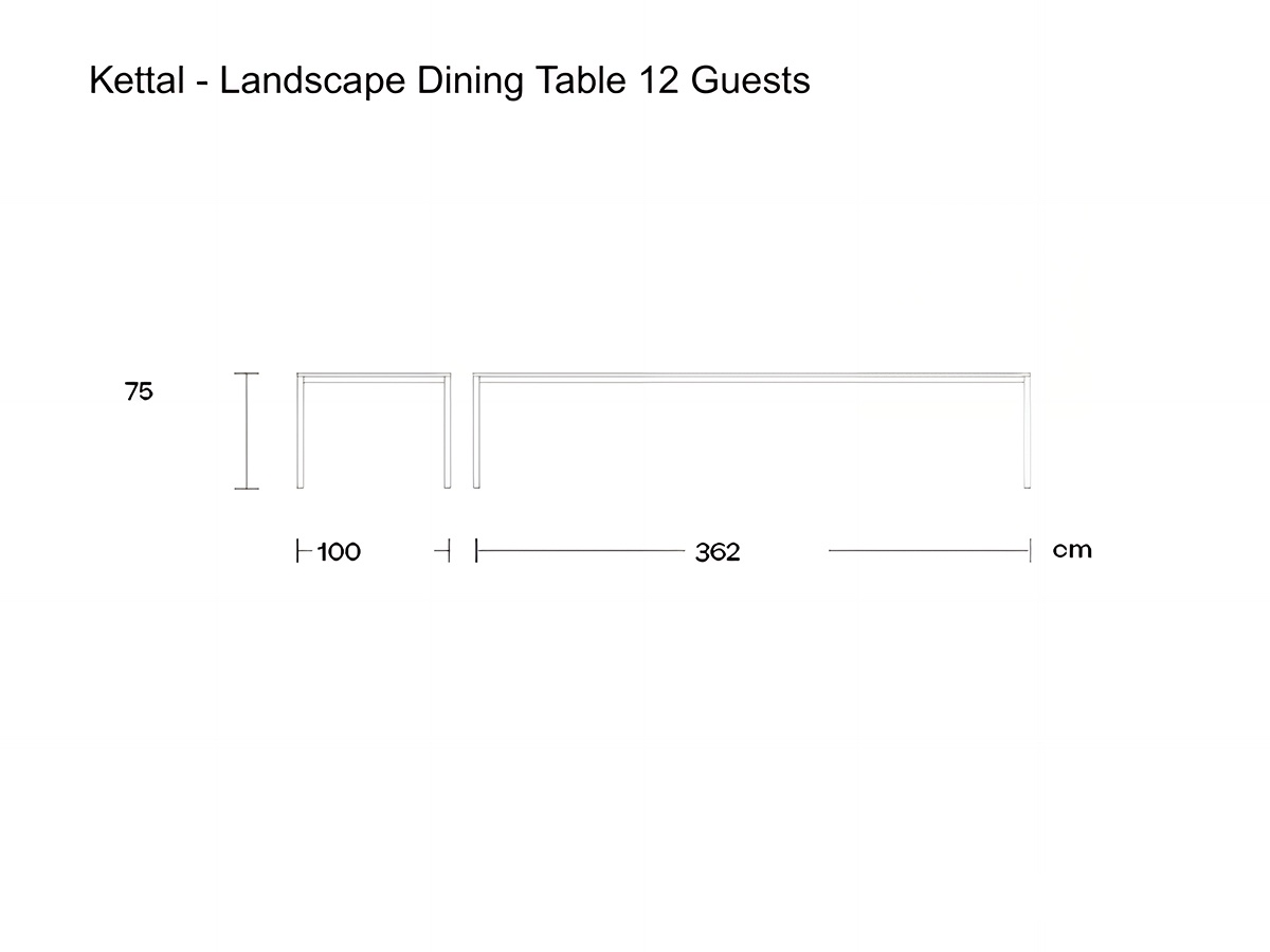 Kettal Landscape Dining Table 12 Guests