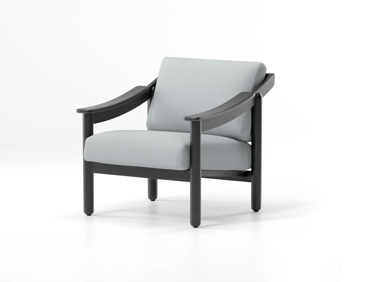 Kettal Loden Armchair Indoor Club Black Sixties Edition