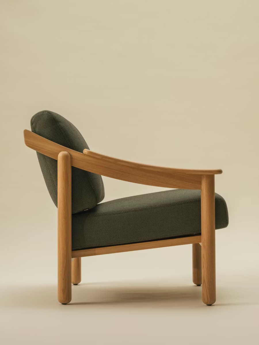 Kettal Loden Armchair Indoor Club Oak