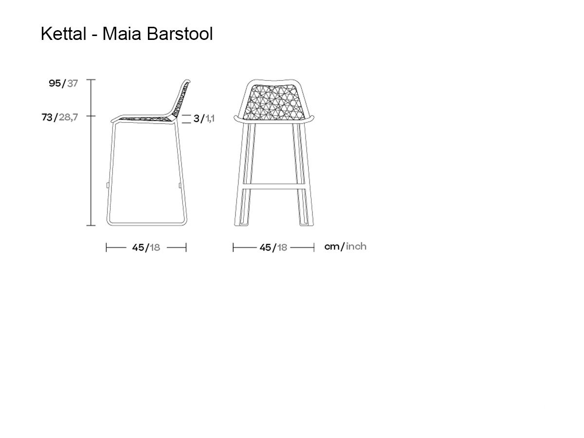 Kettal Maia Barstool