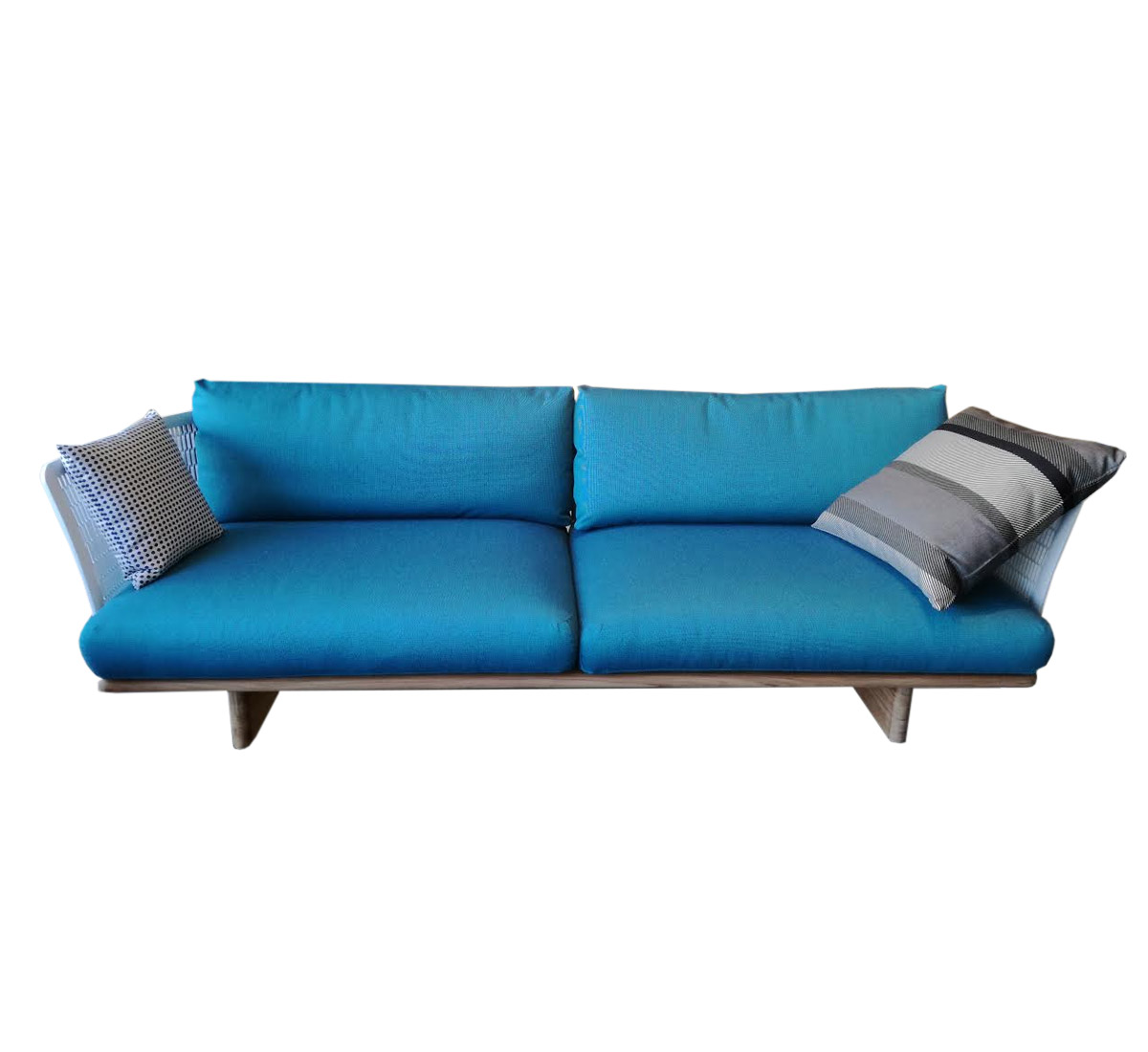 Kettal Mesh Three Seater Sofa Gypsum Carribean