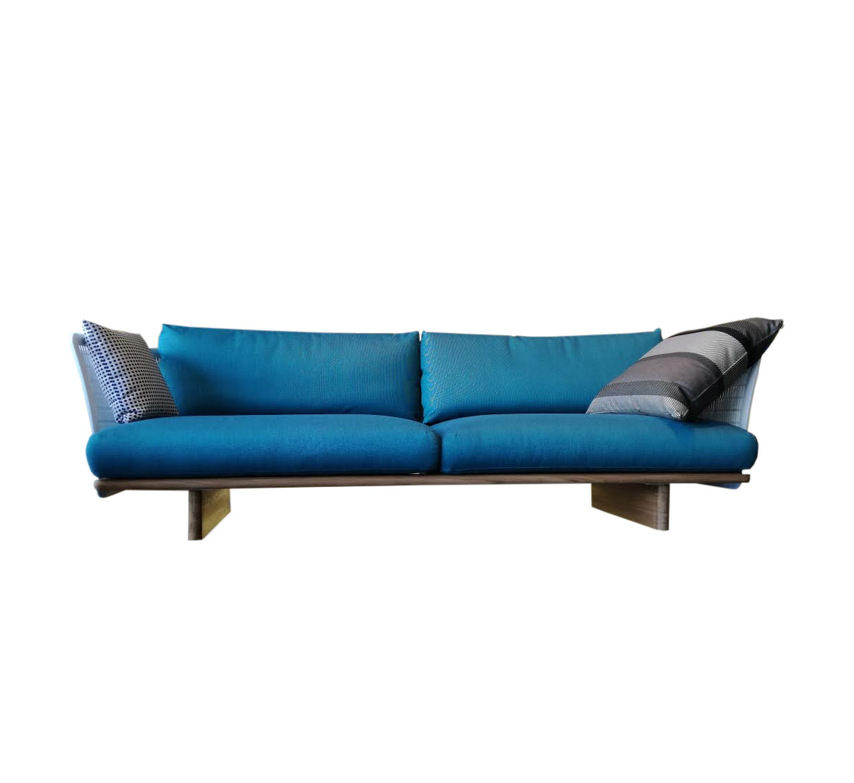 Kettal Mesh Three Seater Sofa Gypsum Carribean