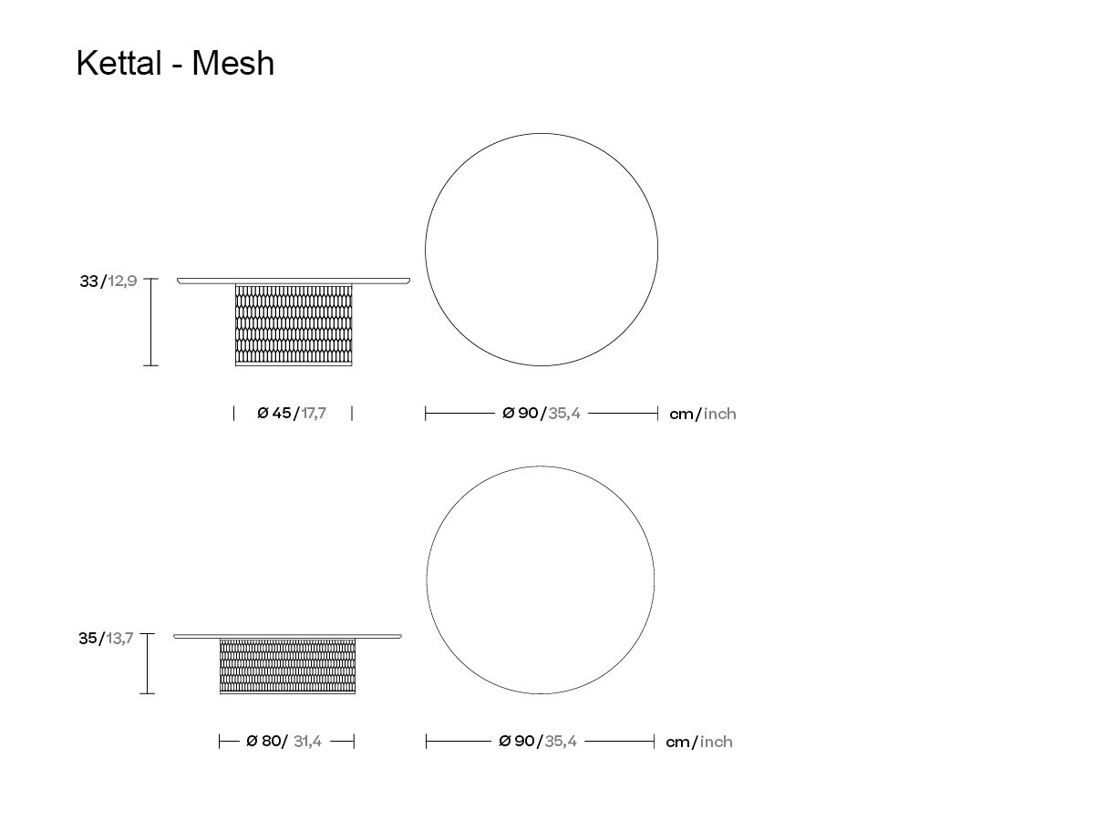 Kettal Mesh Coffee Table
