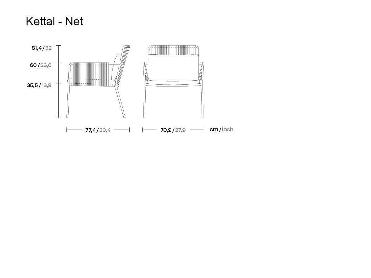 Kettal Net Armchair Club