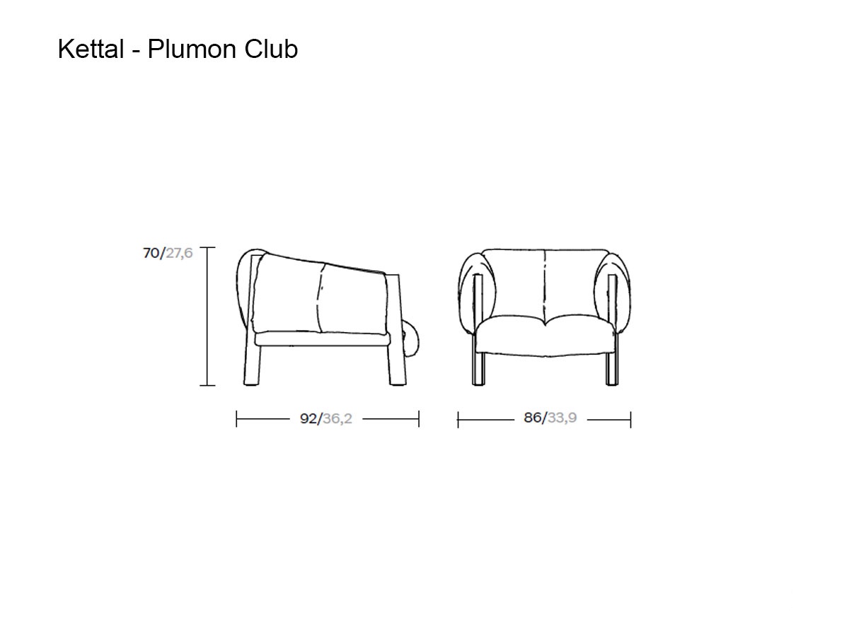 Kettal Plumon Outdoor Club Armchair