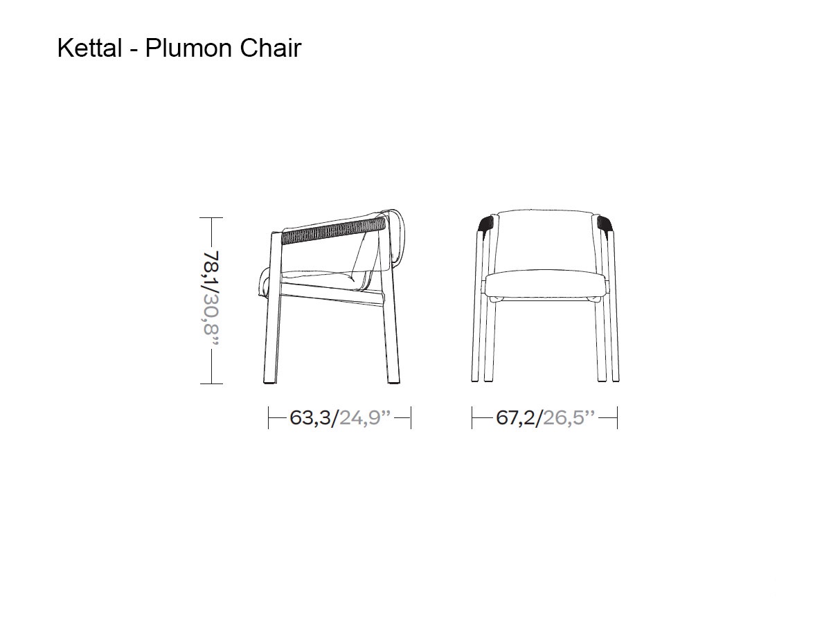 Kettal Plumon Outdoor Dining Chair