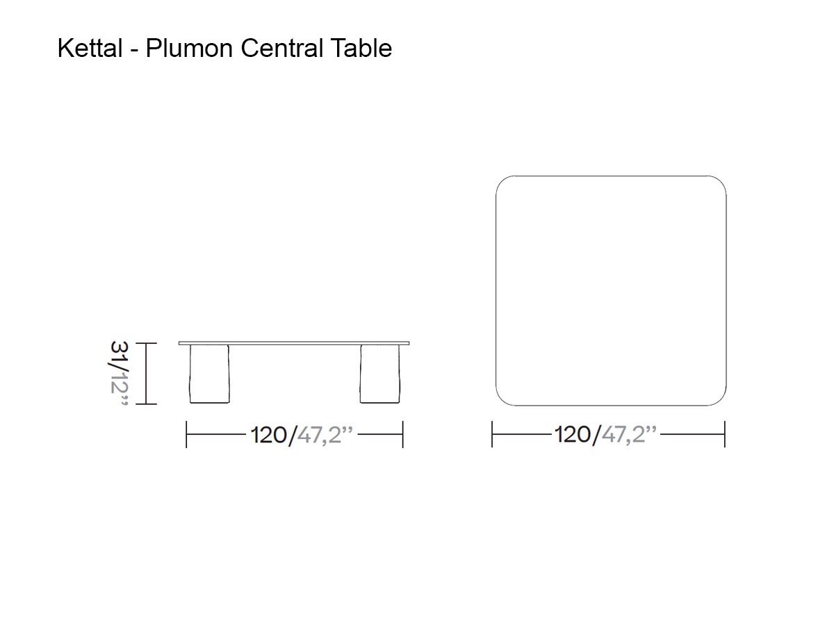Kettal Plumon Central Table