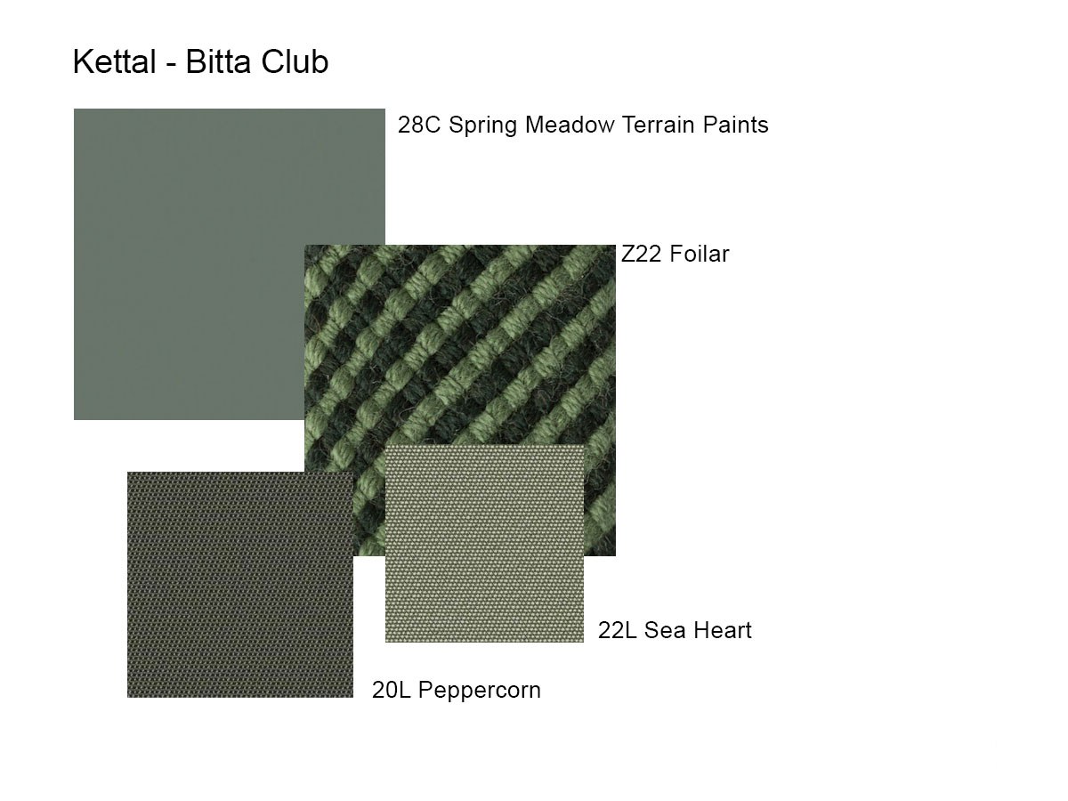 Kettal Bitta Armchair Club Foliar 28c 20l Peppercorn Lam