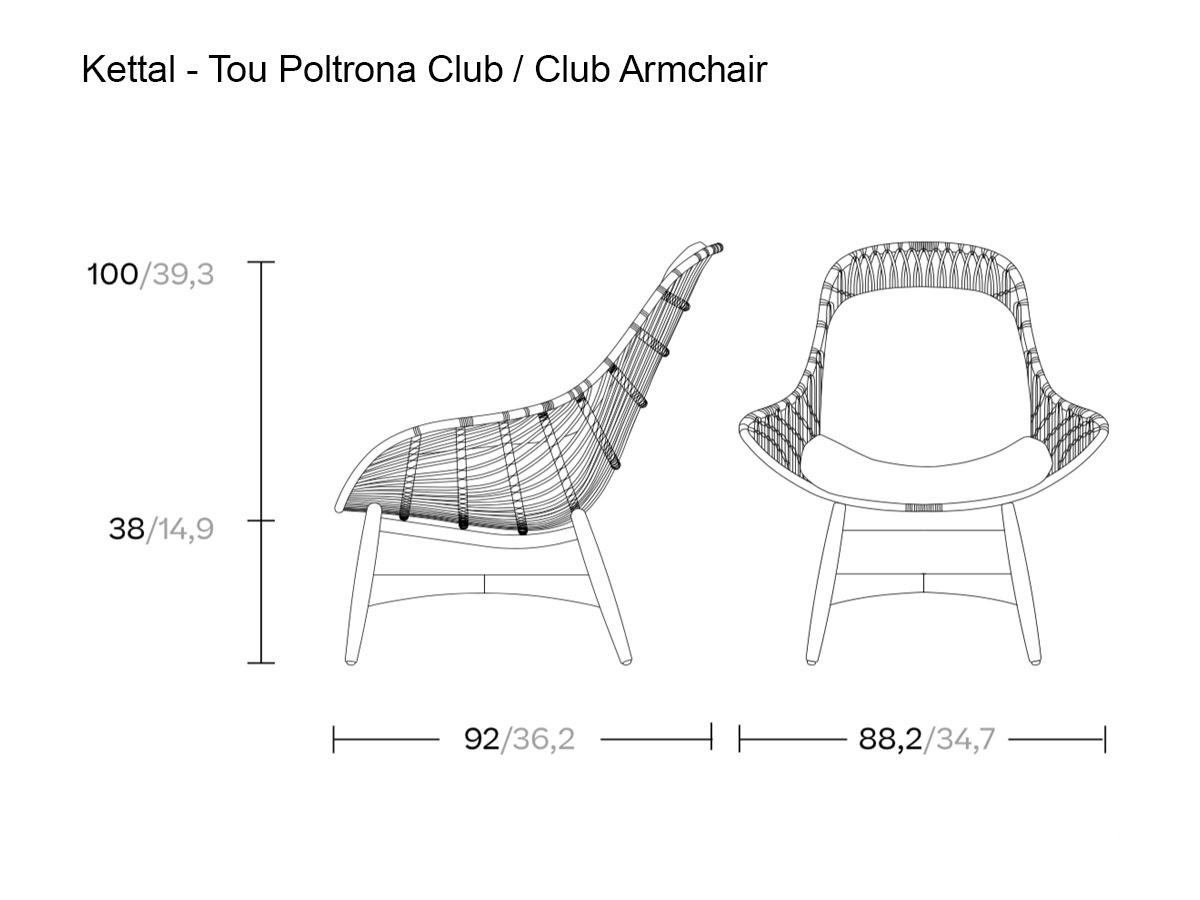 Kettal Tou Club Armchair