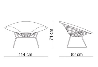 Knoll Bertoia Large Diamond Chair