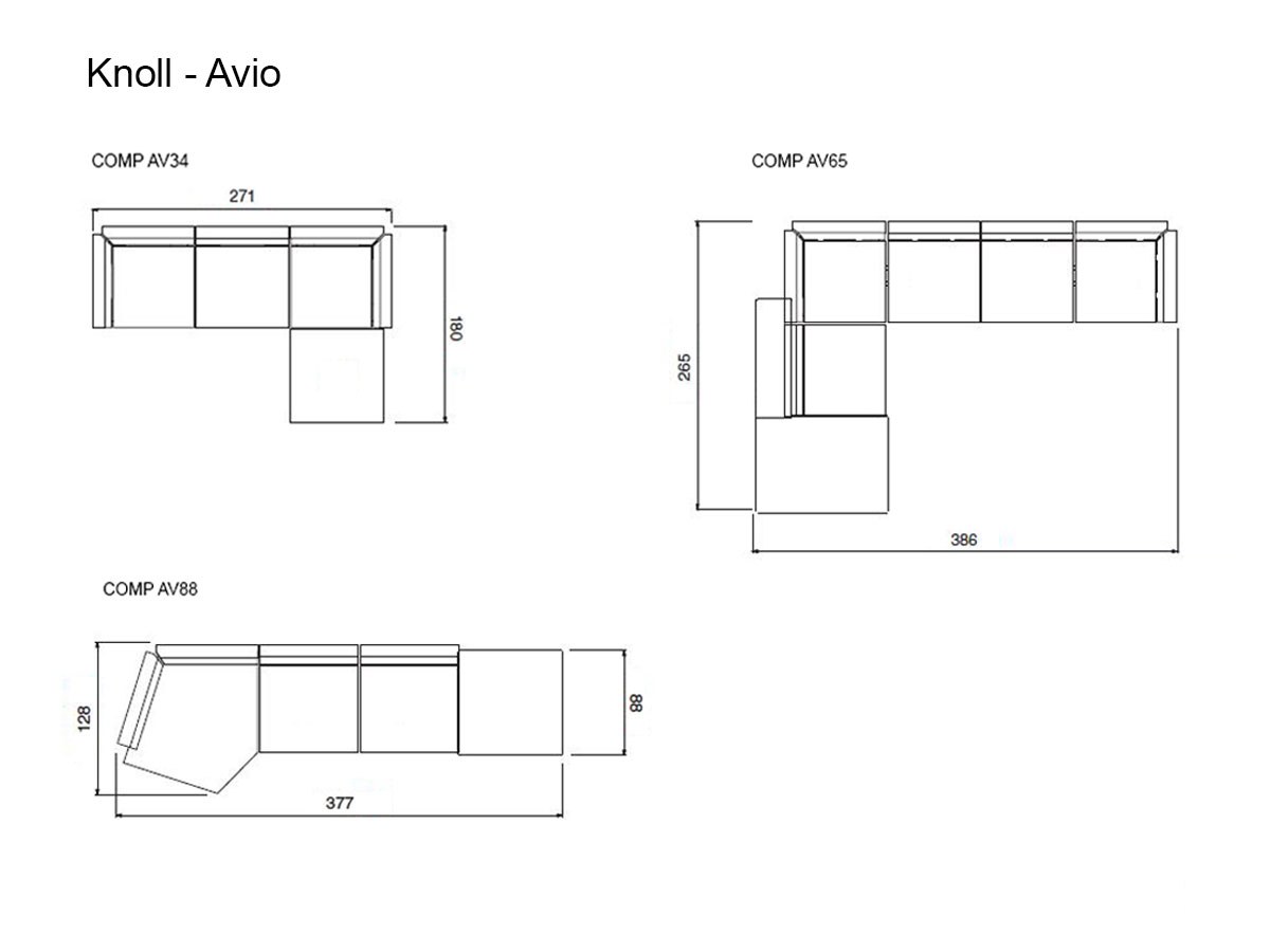 Knoll Avio Sofa Collection