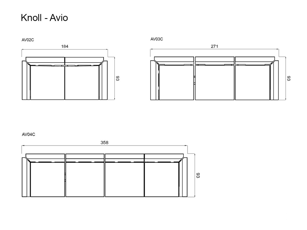 Knoll Avio Sofa Collection