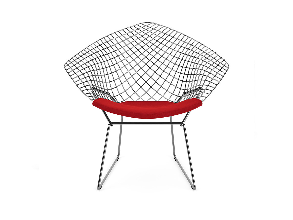 Knoll Bertoia Diamond Chair Chrome Cats Hallingdal 680 Cushion