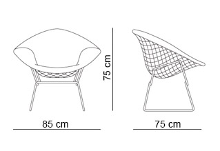 Knoll Bertoia Diamond Chair Full Cover