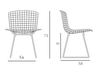 Knoll Bertoia Outdoor Side Chair