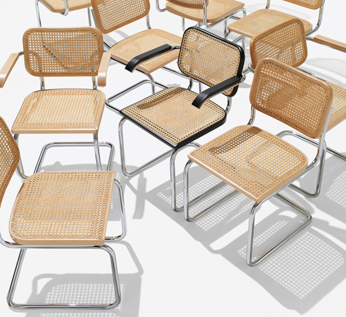 Knoll Cesca Chair Beech Black Finish