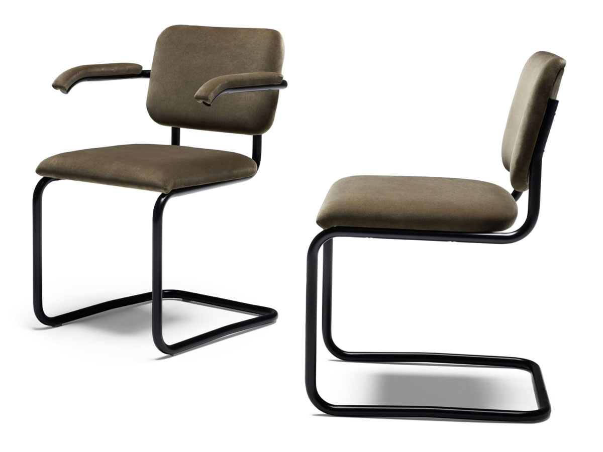 Knoll Cesca Chair With Armrest Upholstered
